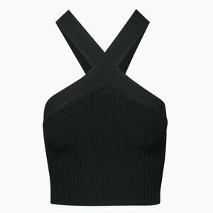 Aritzia Babaton Cropped Tank - Black, XS